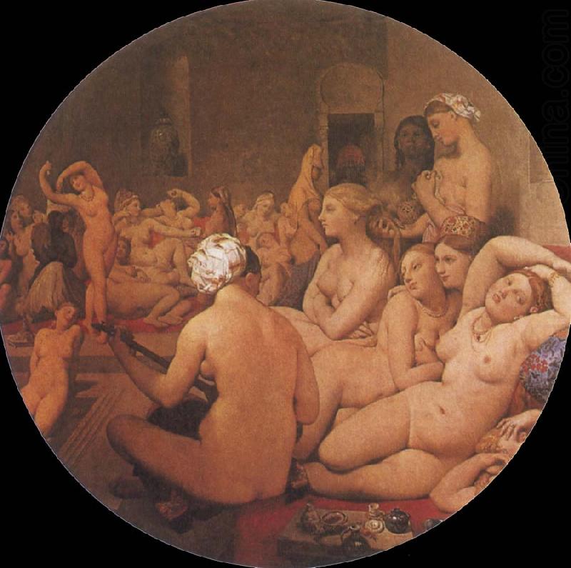 Jean-Auguste Dominique Ingres The Turkish Bath china oil painting image